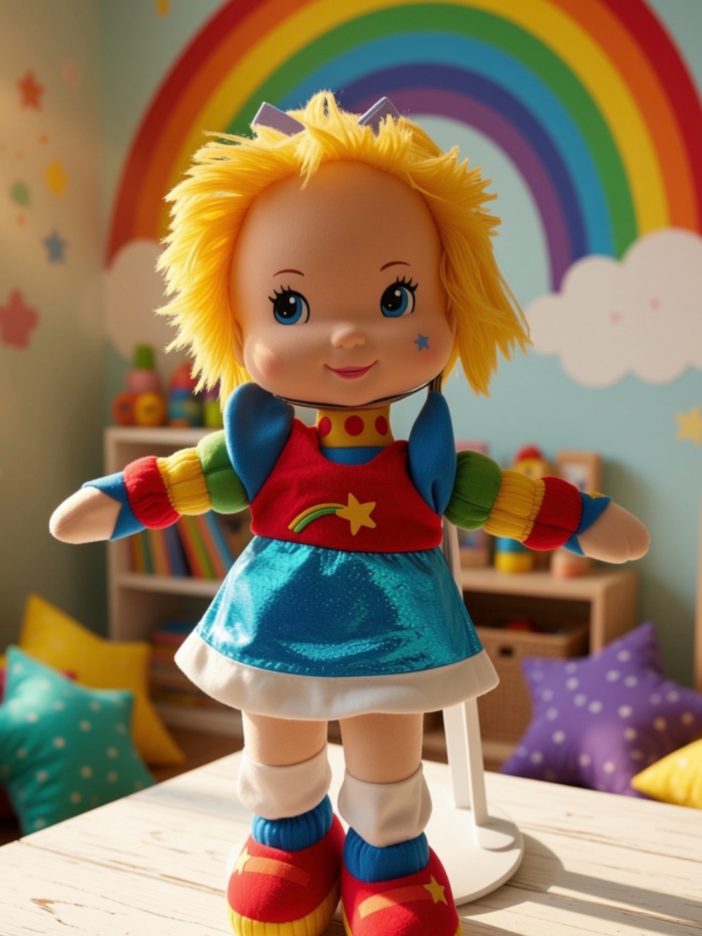 Rainbow Brite plush doll 12” 40th Anniversary edition Retro 80’s Design CLEAN
